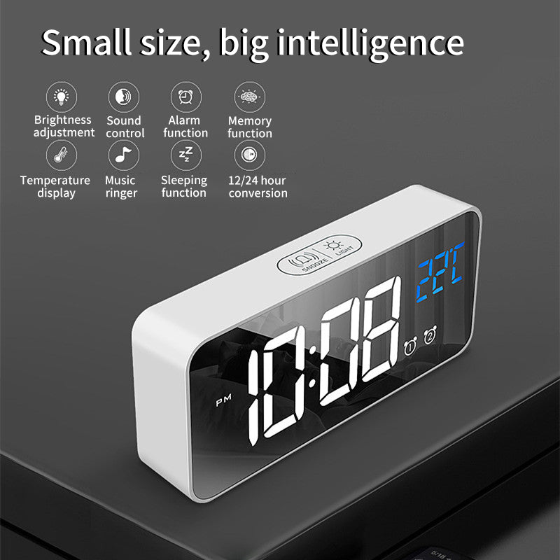 Small size big intelligence Voice Control Alarm Clock