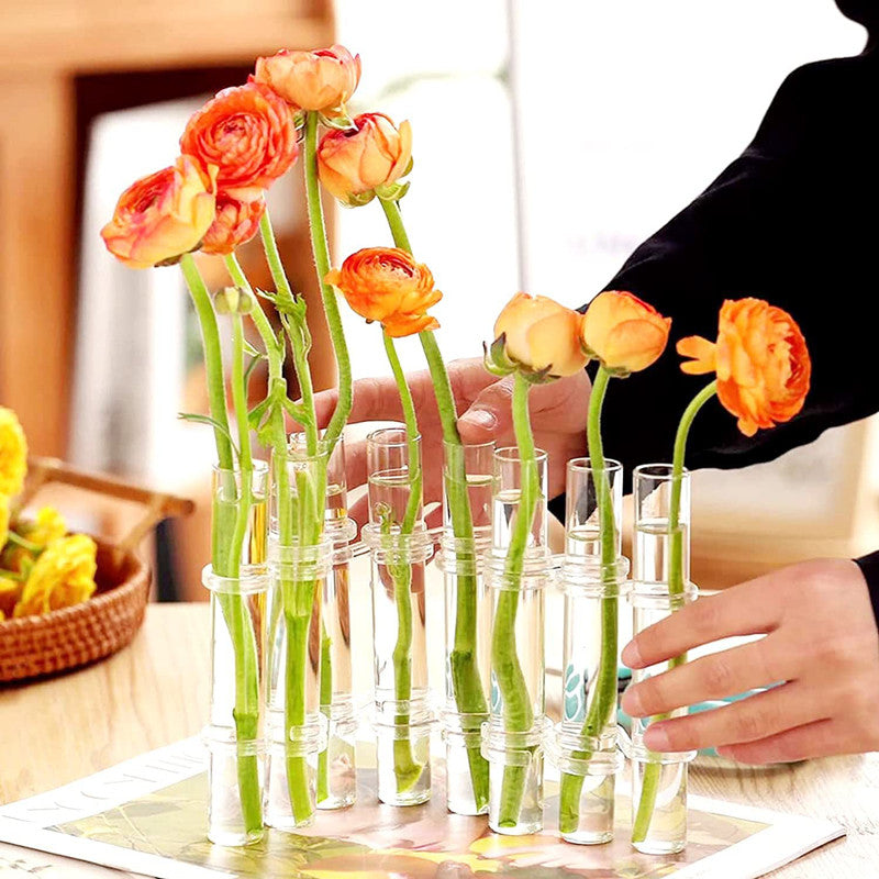 INS Wind Home Test Tube Vase Glass