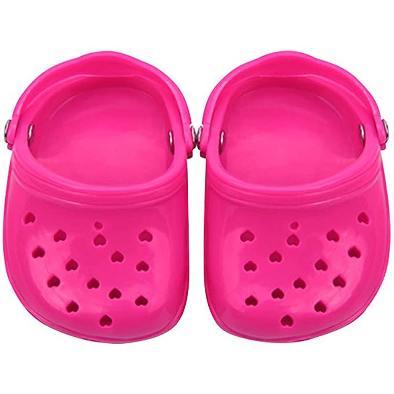 Heart Shaped Pet Dog Hole Shoes Silica Gel Breathable