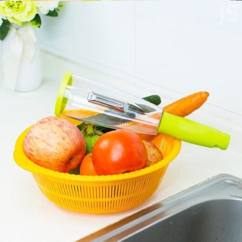 Peeler With Rubbish Bin Stainless Steel