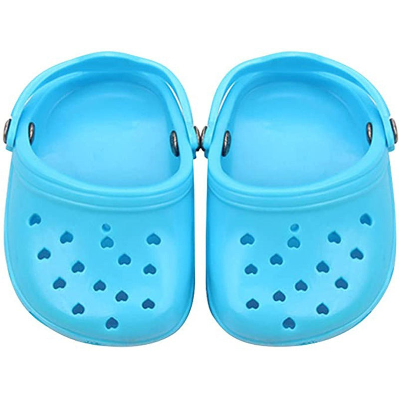 Heart Shaped Pet Dog Hole Shoes Silica Gel Breathable