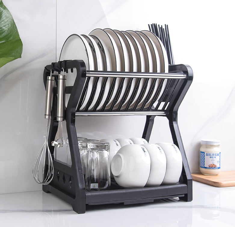 Double-Layer Drain Household Rack