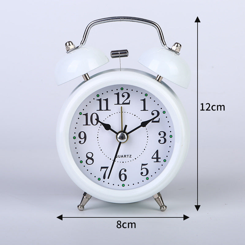 White color BATTERY CLOCK