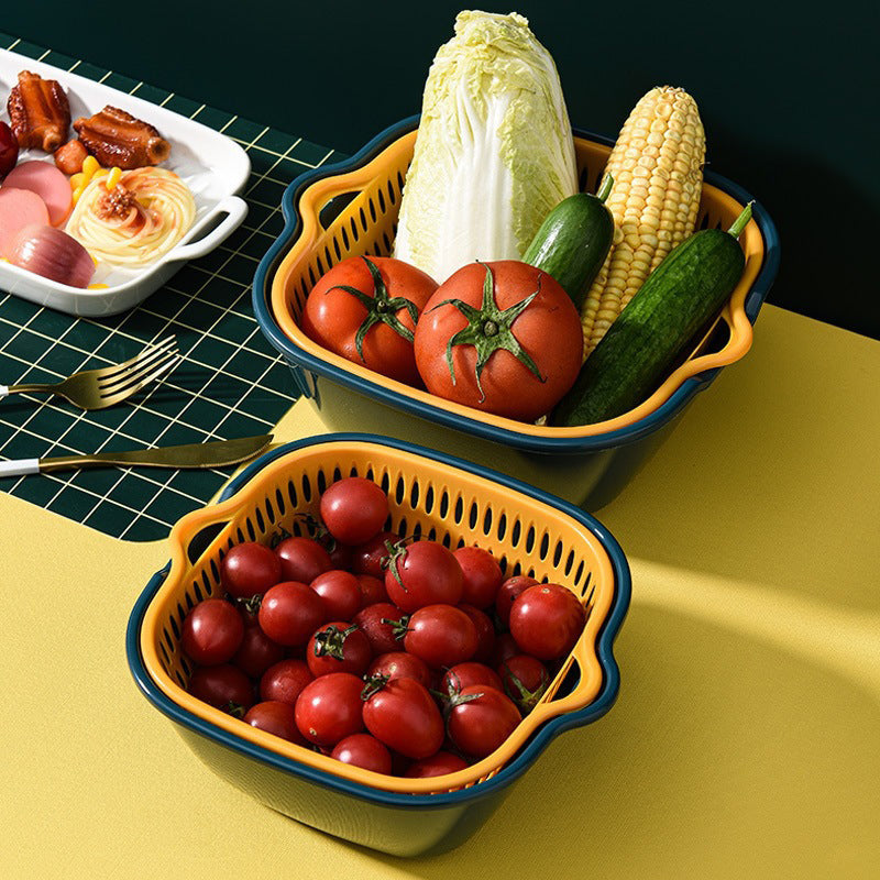 Drain Basket with Vegetable