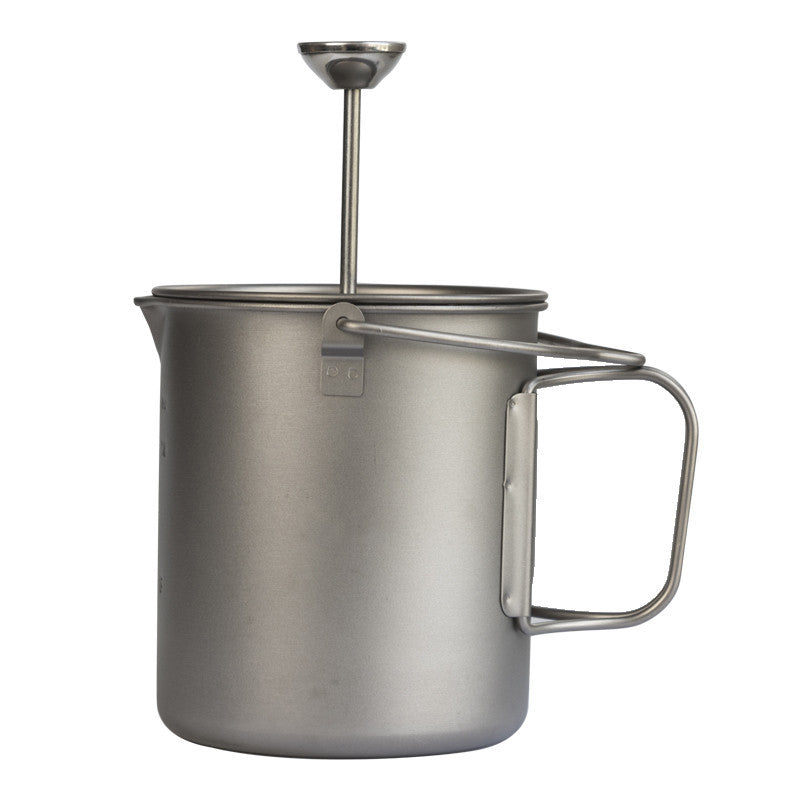 Pure Titanium French Press Coffee Pot