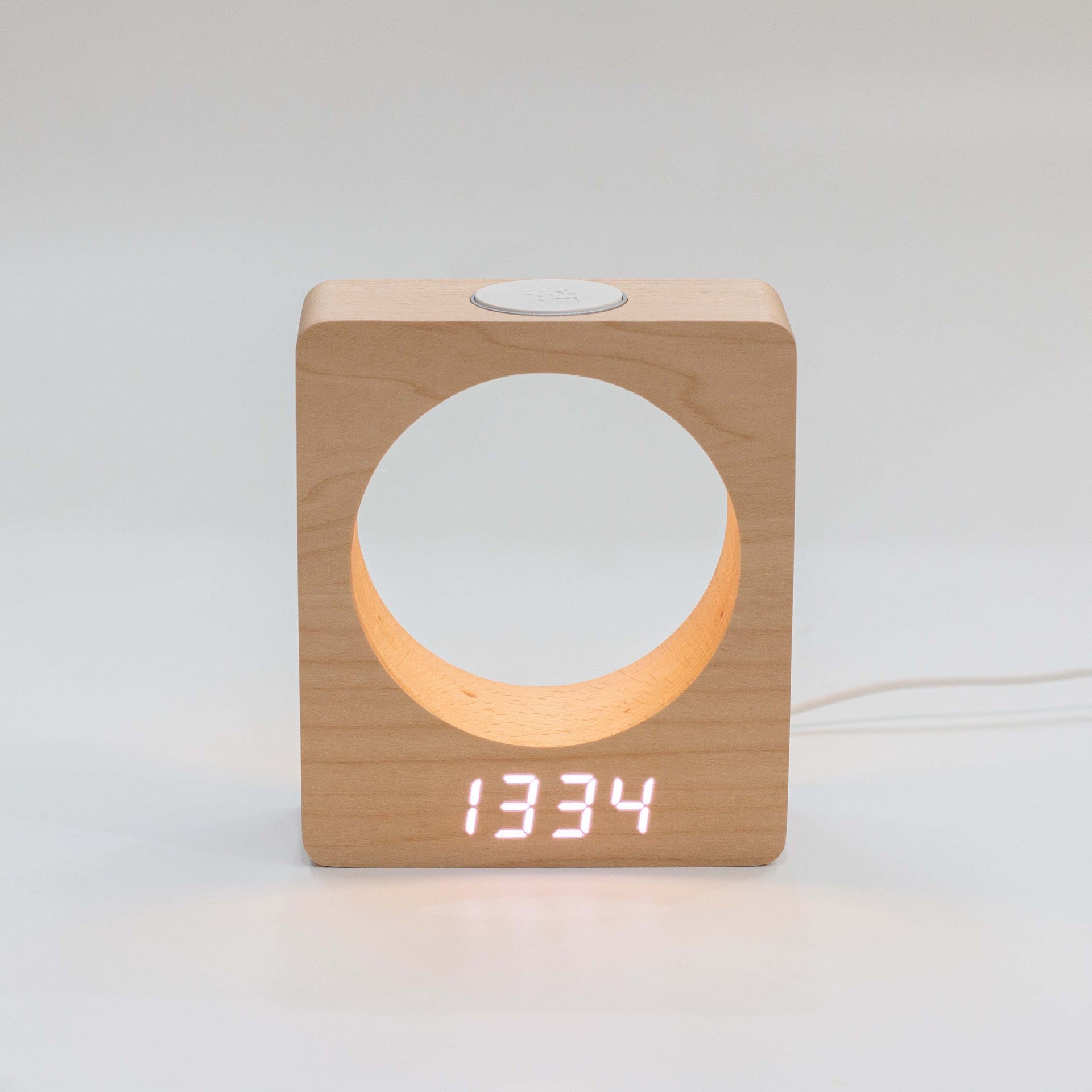 LED Wooden Electronic Alarm Clock
