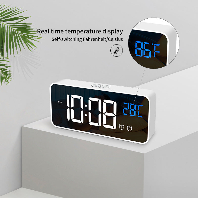 Real time temperature display MUSIC ALARM CLOCK