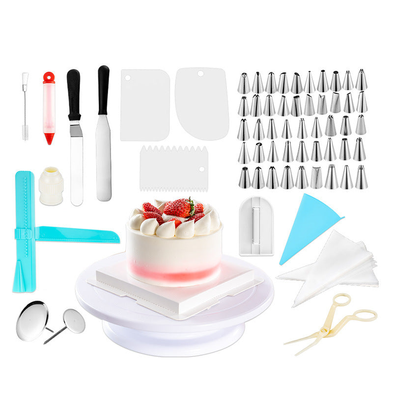 Cake Turntable Baking Kit 164 Pieces