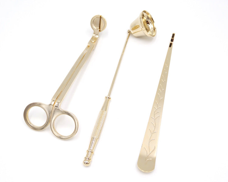 Candle scissors candle extinguisher candle core hook aromatherapy candle tool home three-piece suit