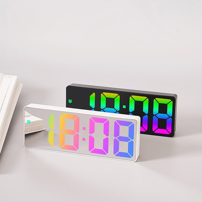 mirror wall clock | love-gadgets