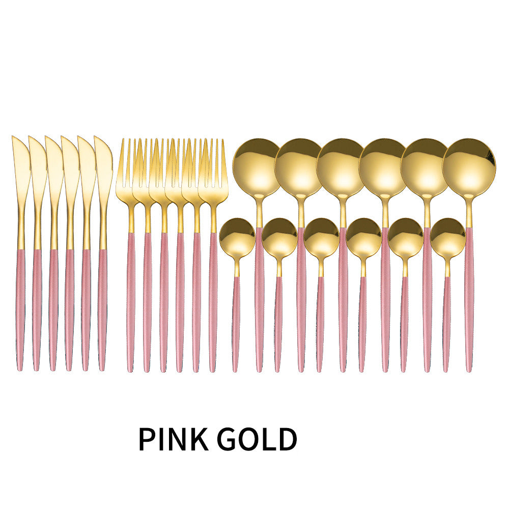 Pink Gold 24 Piece Set