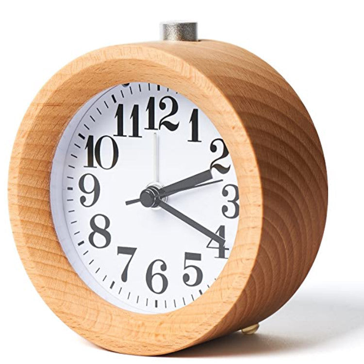 wooden alarm clock