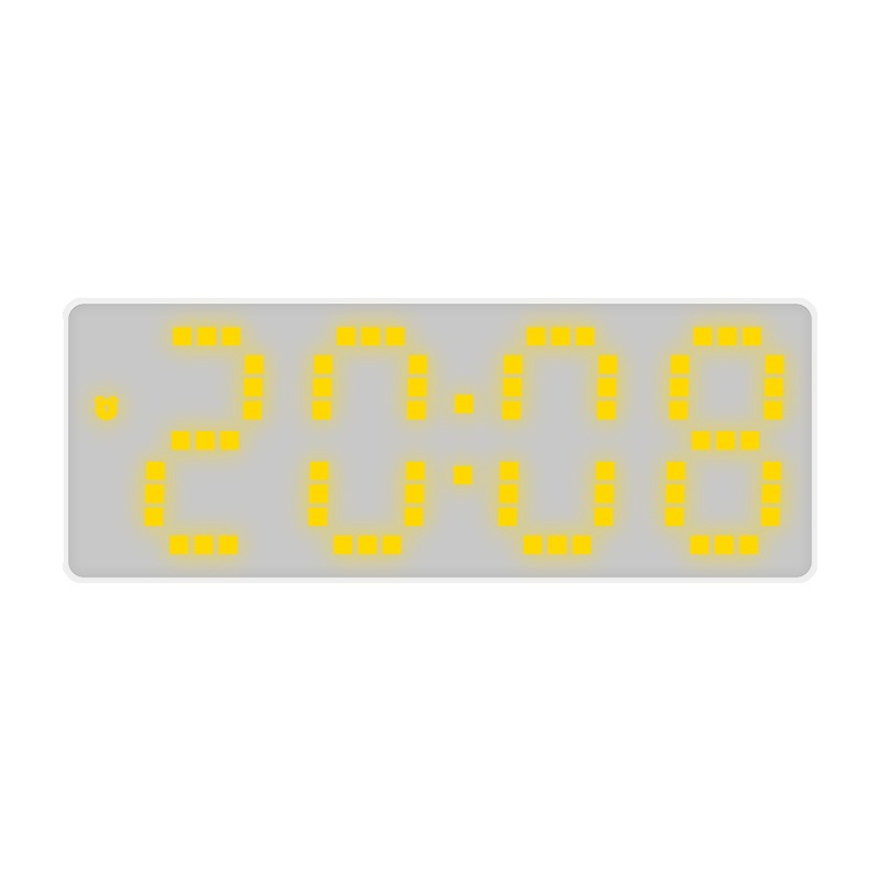 8017 Yellow Light mirror wall clock | love-gadgets