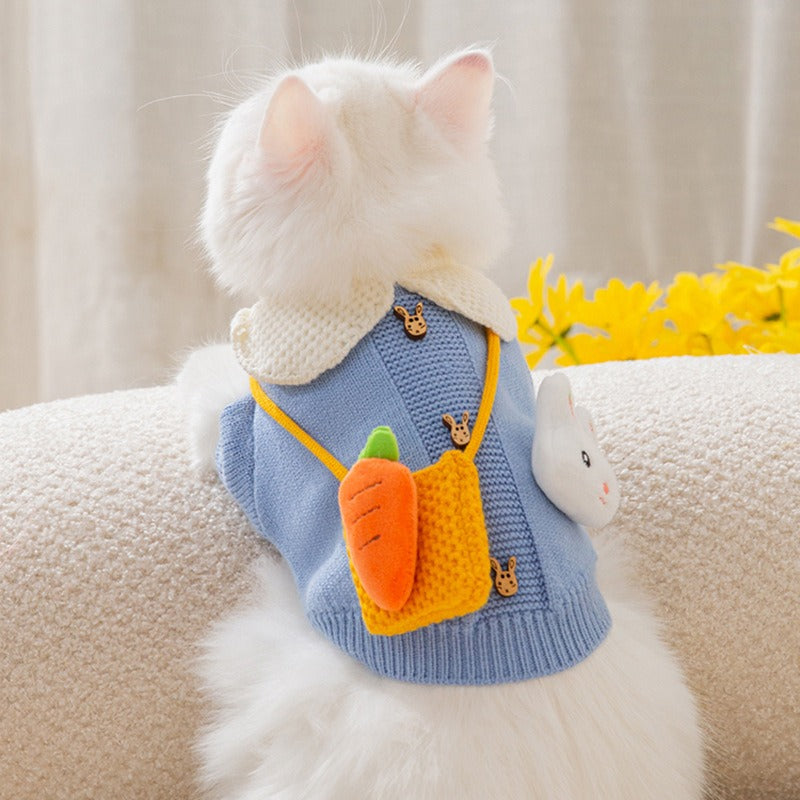 Cute Cat Clothes Hair proof Autumn Sweater