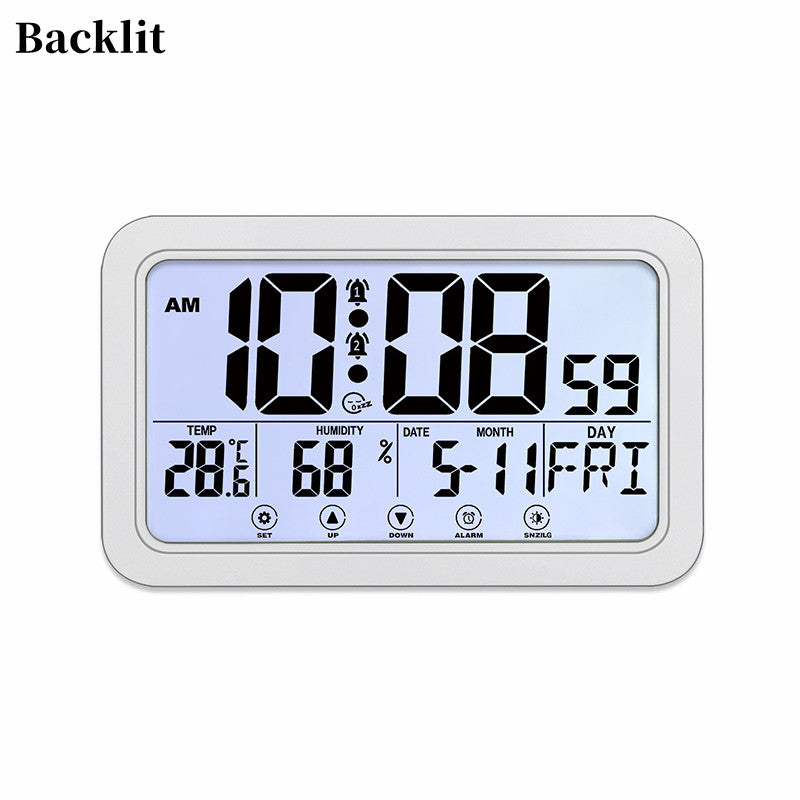 Touch backlit digital clock