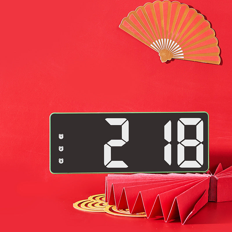 Red led wall clock