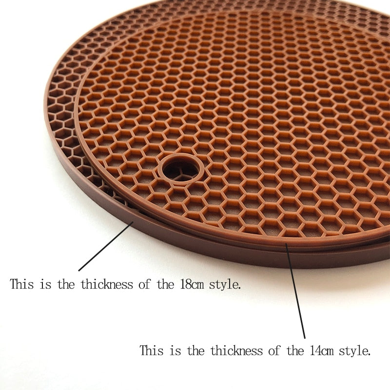 Dimension of Round Heat Resistant Silicone Mat