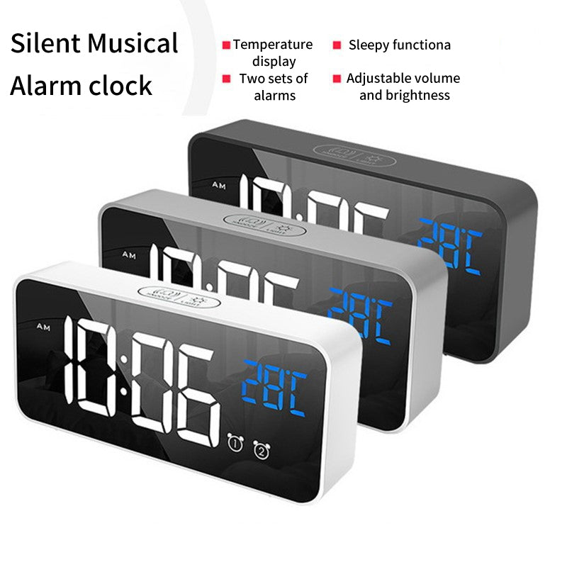 SILENT MUSIC ALARM CLOCK