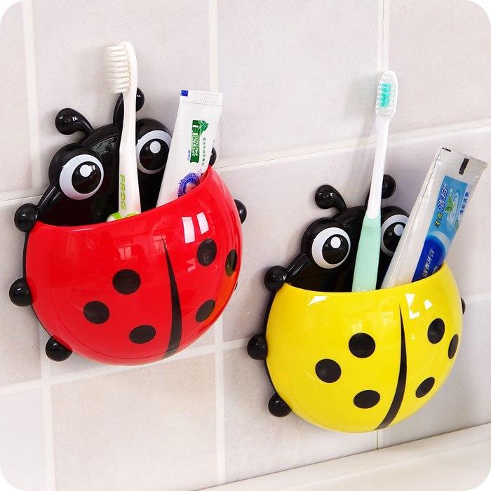 Cute Ladybug Insect Toothbrush Organizer