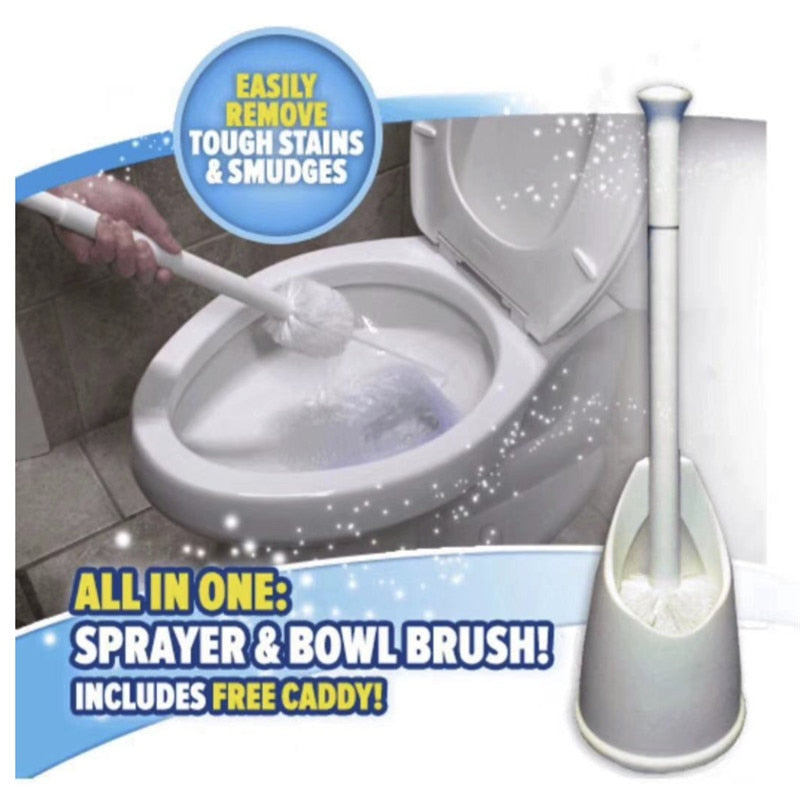 Toilet Brush Spray Away Cleaning Brush