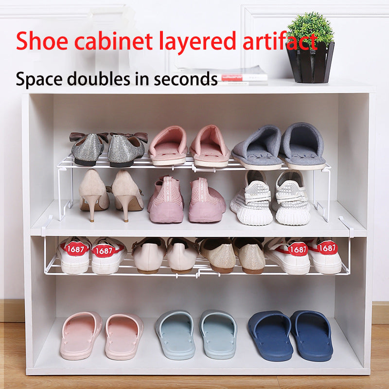 Folding Shoe Cabinet White