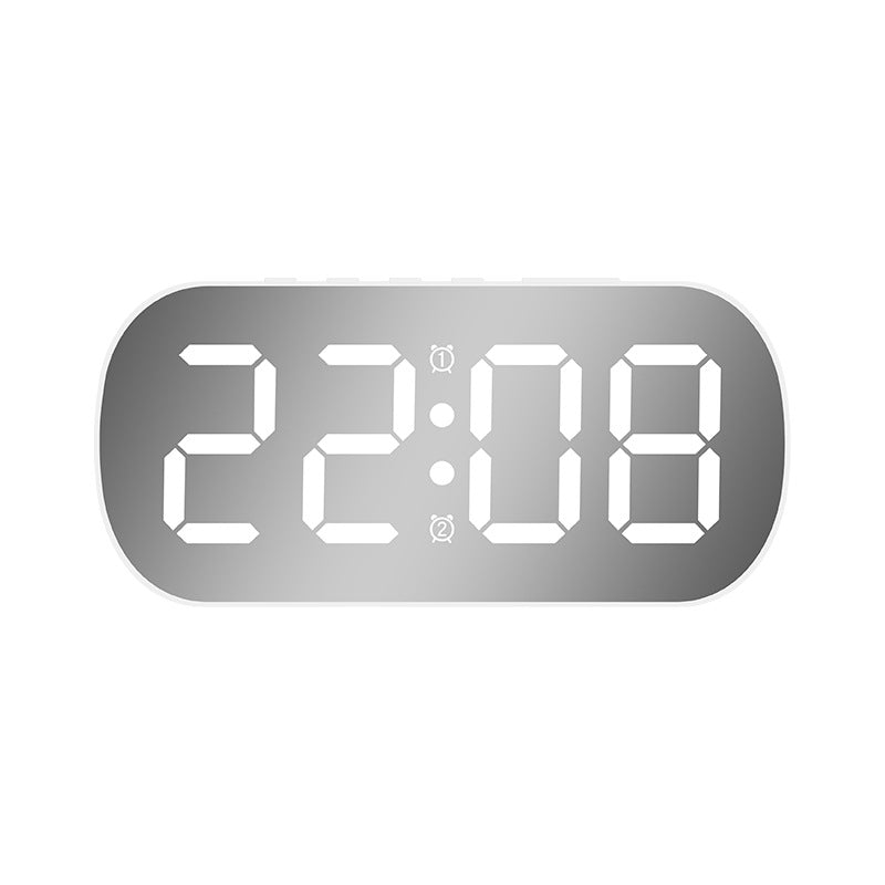 Black and white electronic clock