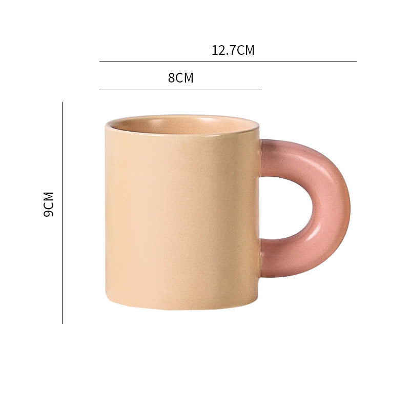 Thick Handle Ceramic Cup 