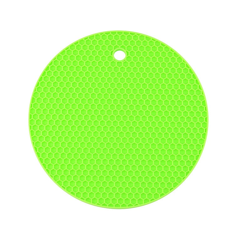 Green Color Silicone Trivet 
