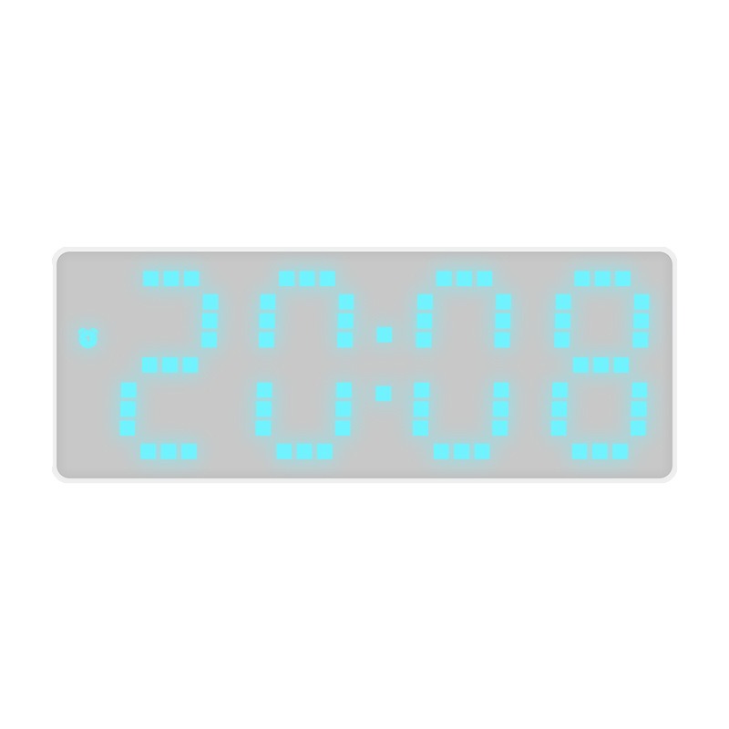 8017 Blue Light mirror wall clock