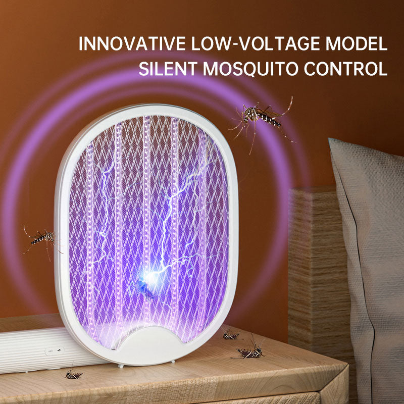 Folding Electric Mosquito Swatter, Electric Shock Dual Purpose Mosquito Swatter, Usb Mosquito Killer, Mosquito Lamp