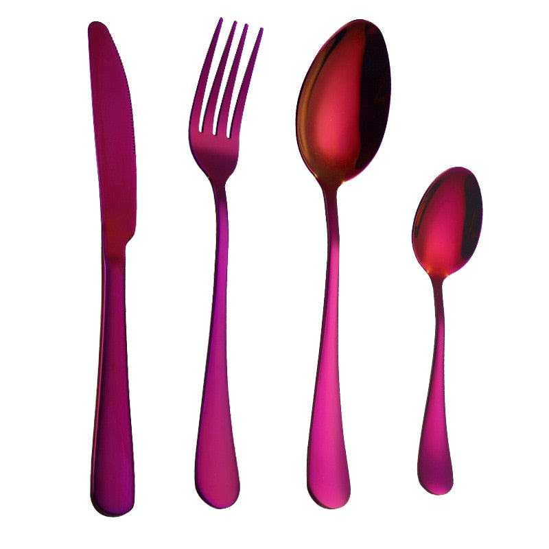 Multi-Colors Rainbow Cutlery Set