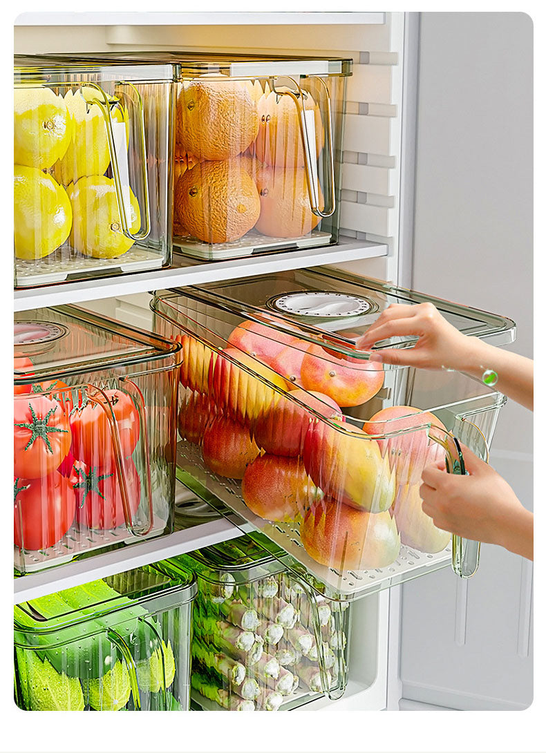 Refrigerator Storage Box Drainable 