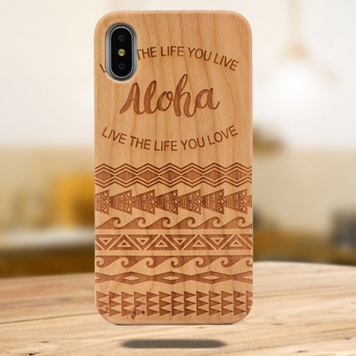 Laser Engraving Real Wood Cell Phone Case 