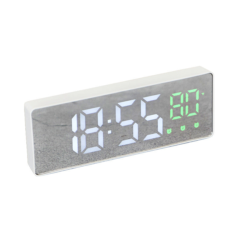 White small electric clock