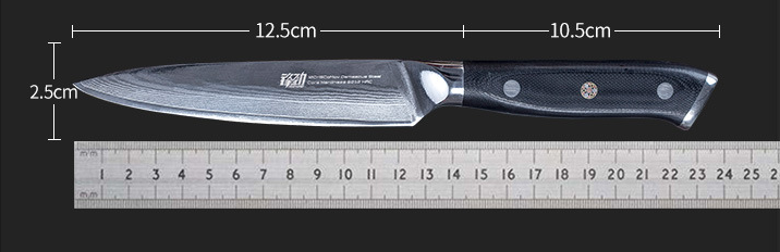 Fruit Knife G10 Handle Multi-Purpose Knife 5 Inch