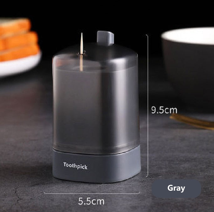 Toothpick Dimension of Gray Color toothpick holderHolders Automatic Detachable
