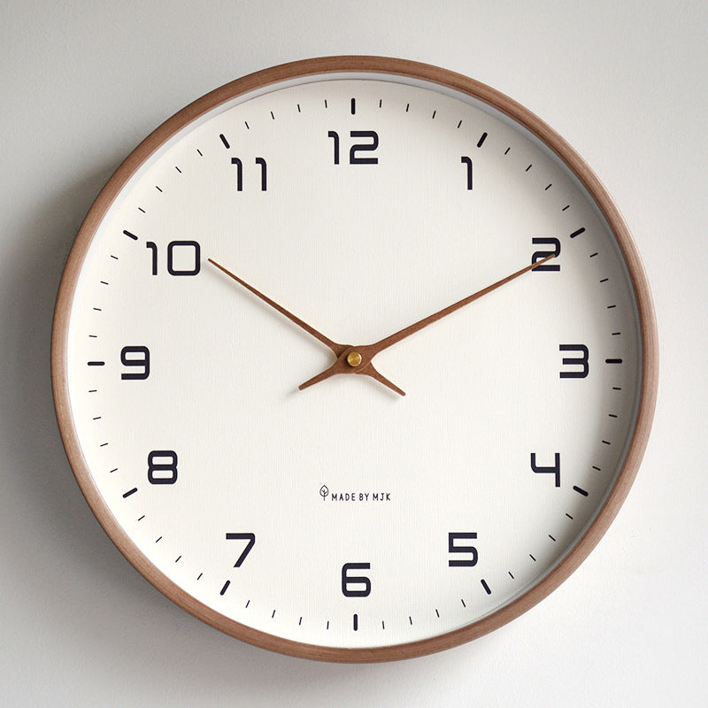 Solid Wood Simple Wall Clock