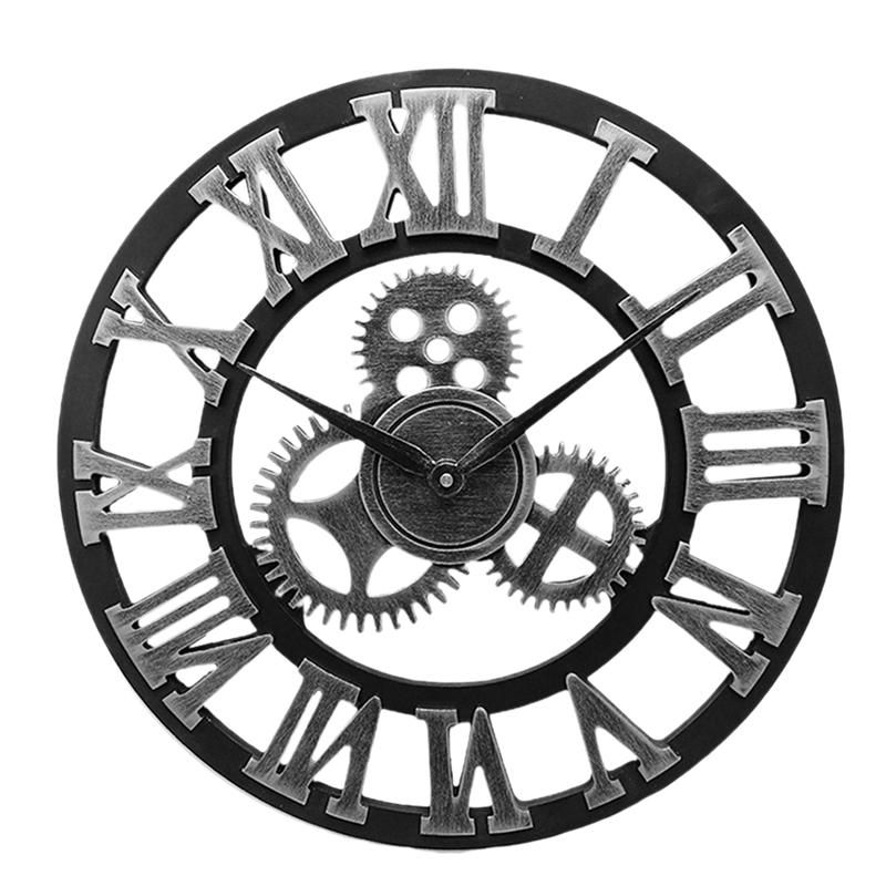 White color Gear Wall Clock | Love gadgets 