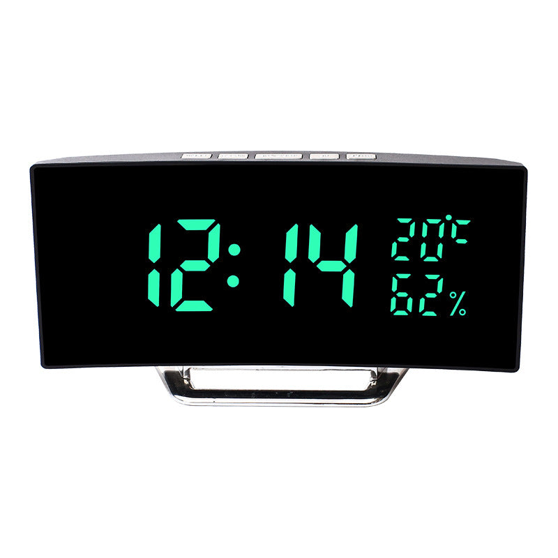 Curved Screen LED Table Clock | Love Gadgets