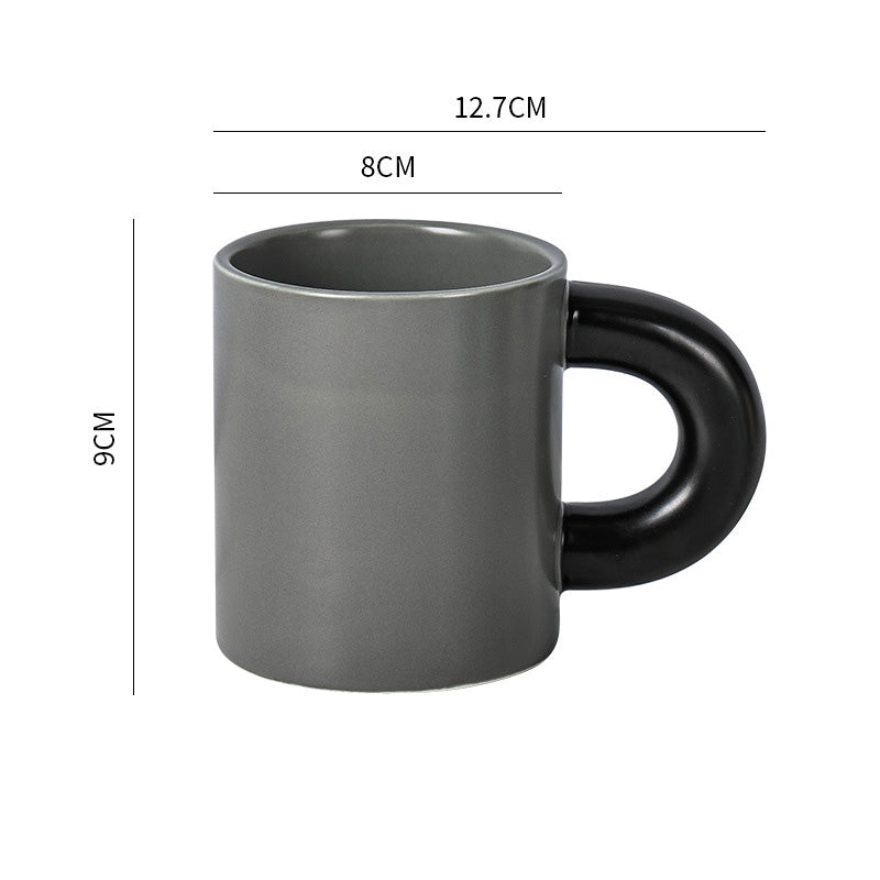 Thick Handle Ceramic Cup 