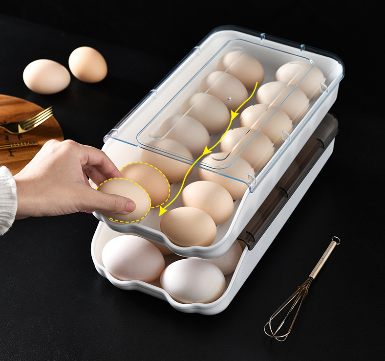 Refrigerator Rolling Egg Box 