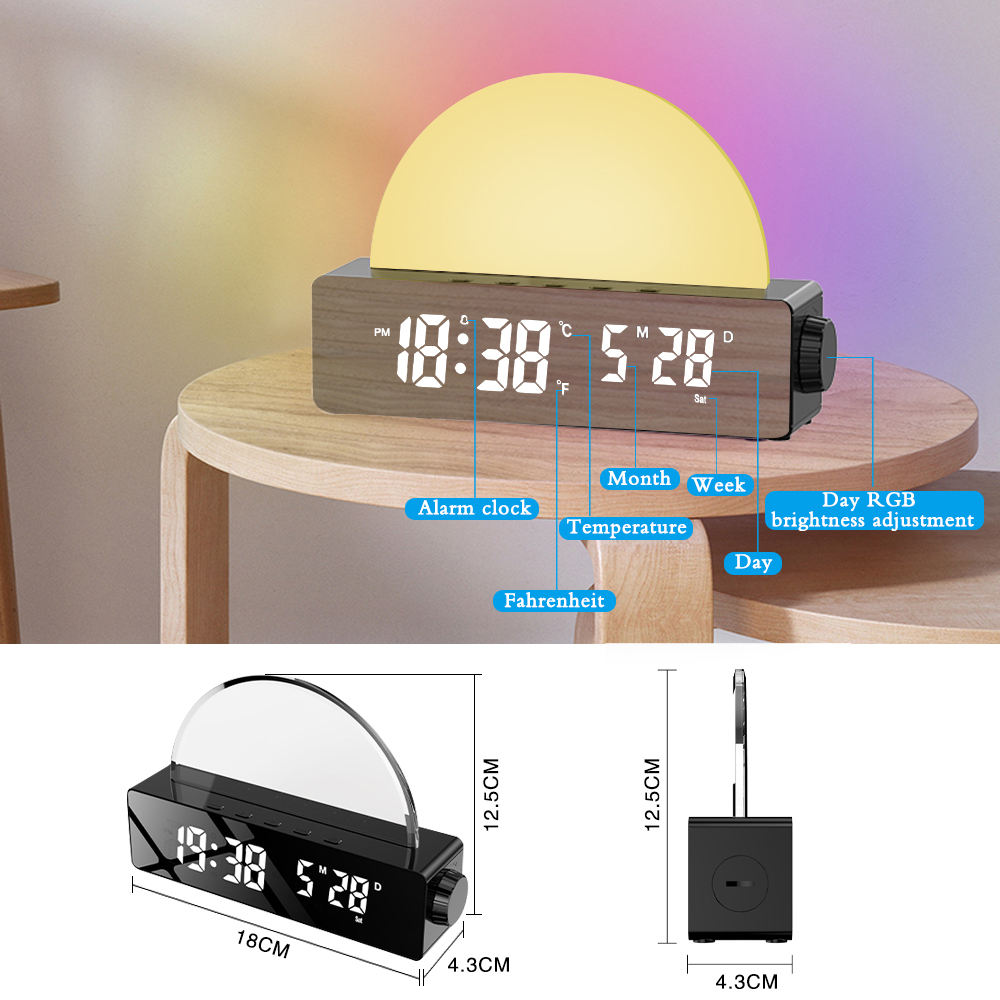 Multifunctional sun clocks with temperature display.