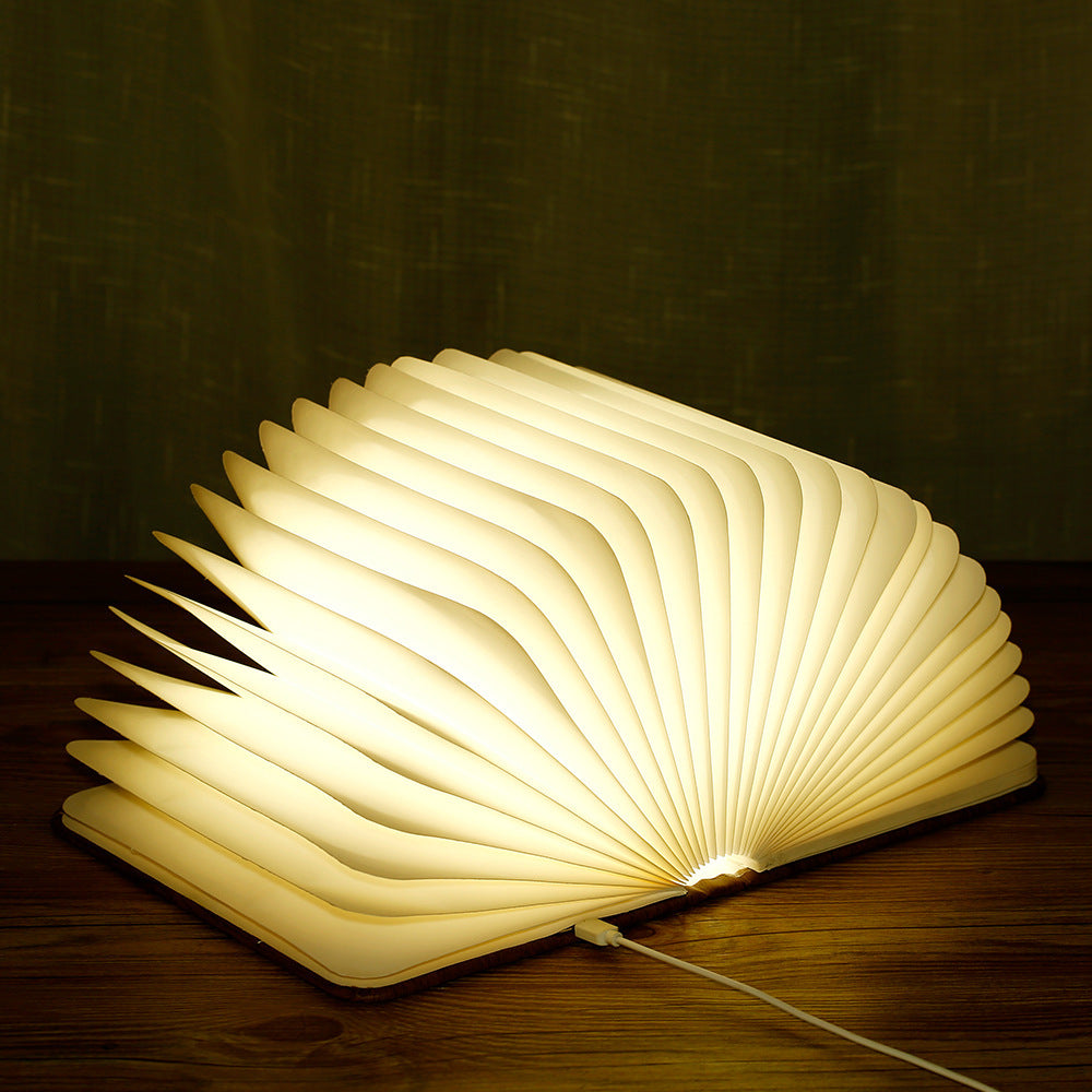 Wooden Book Light Creative Led Desk Lamp