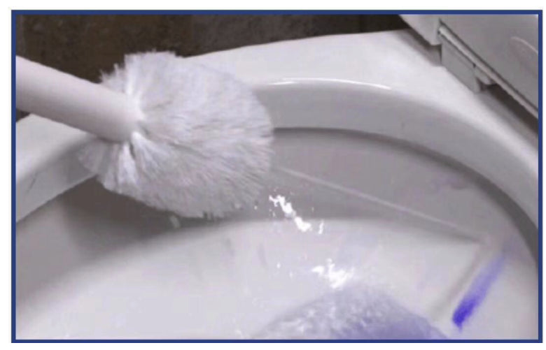 Toilet Brush Spray Away Cleaning Brush