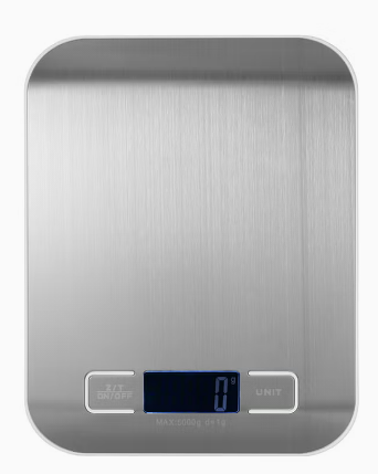 Electric Digital Kitchen Scale Silver