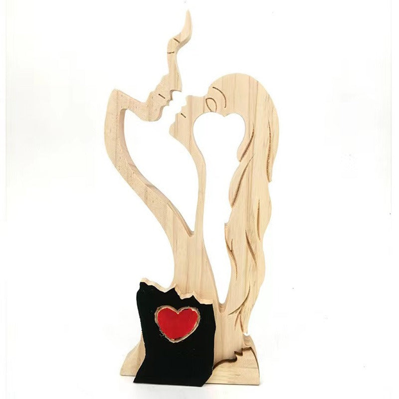 Lovers Wooden Decorations Valentine's Day Ornaments