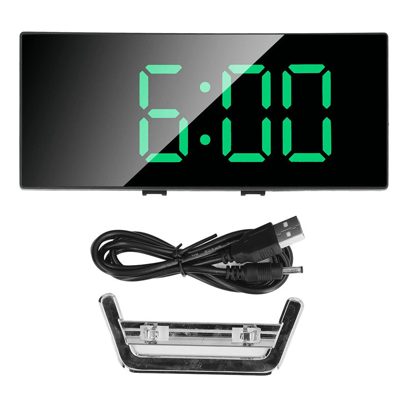 Fashion Curved Screen Clock with charger 