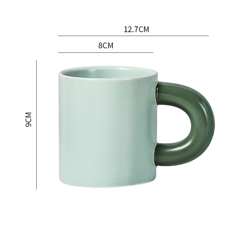 Thick Handle Ceramic Cup 