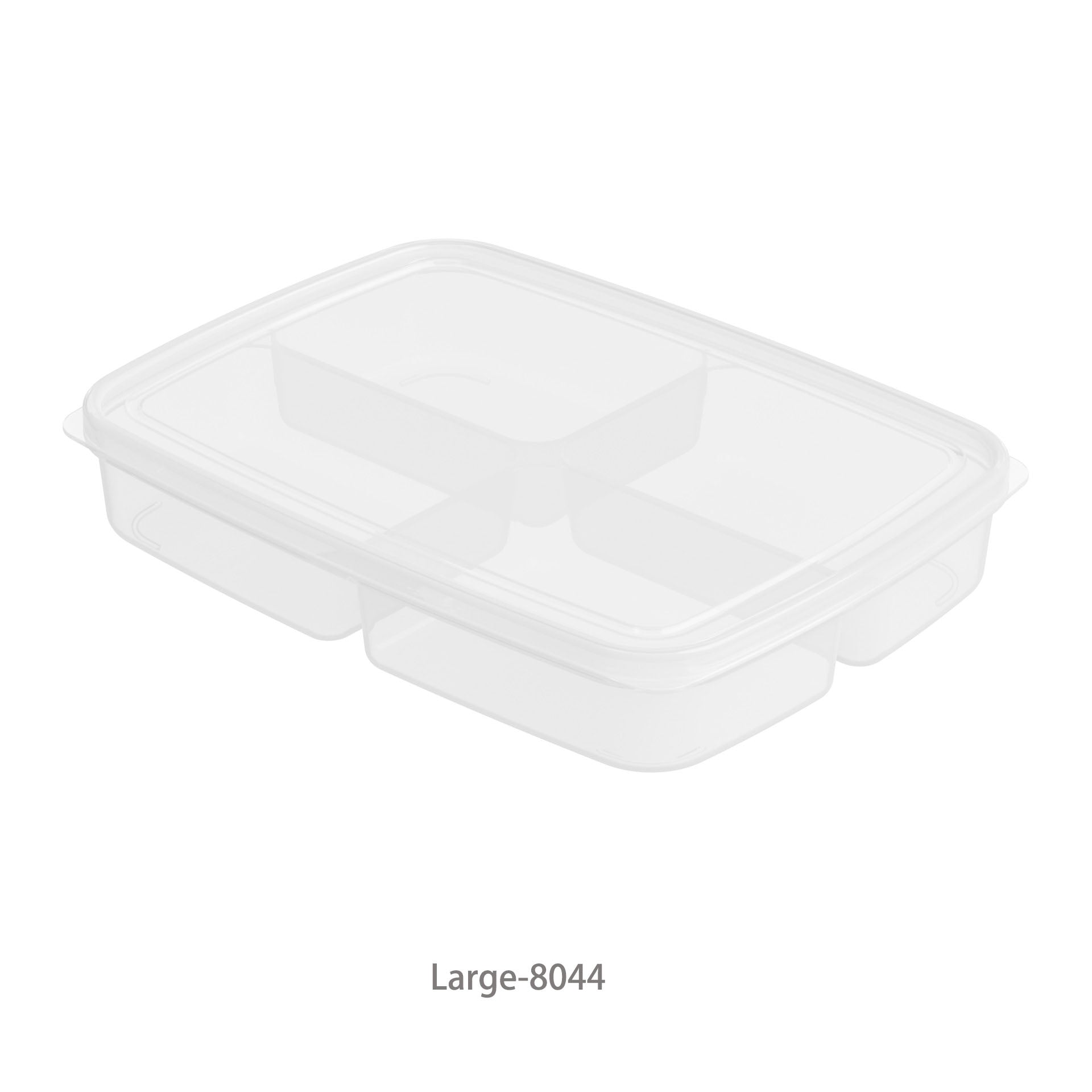 FOOD SAFE COMPARTMENT BOX TRANSPARENT