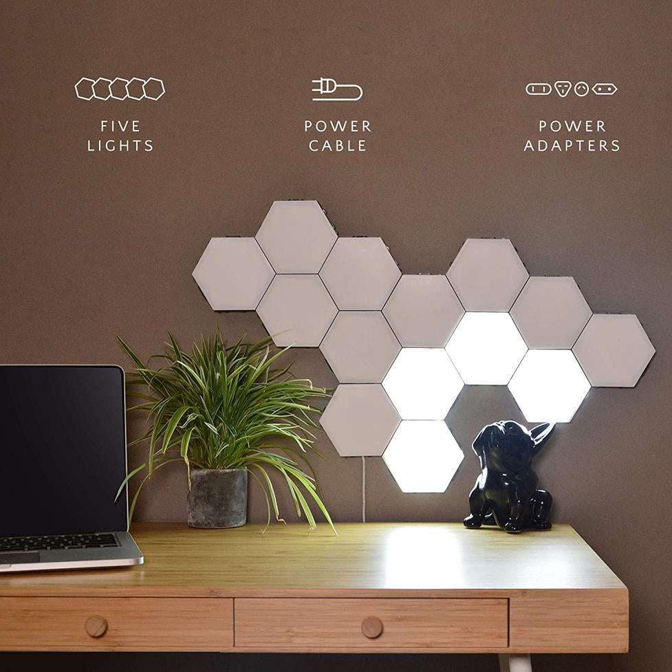 Quantum Hexagon Lights for Wall